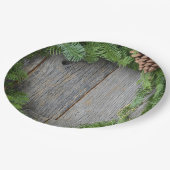 Weihnachtsfeier Pappteller (Schrägansicht)