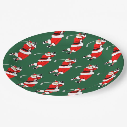 Weihnachtsfeier Pappteller (Schrägansicht)