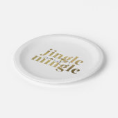 Weihnachtsfeier Pappteller (Schrägansicht)