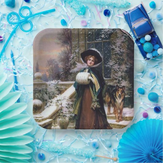 Weihnachtsfeier Pappteller (Party)