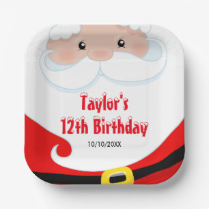 Weihnachtsfeier Pappteller