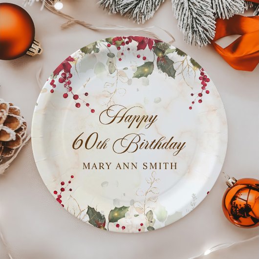 Weihnachtsfeier Pappteller