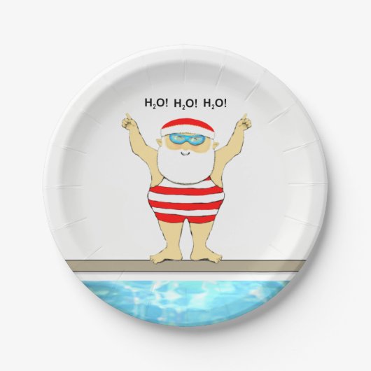 Weihnachtsfeier Pappteller (Vorderseite)