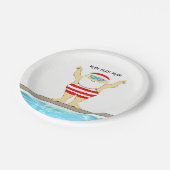 Weihnachtsfeier Pappteller (Schrägansicht)