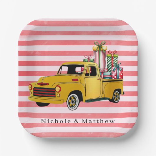 Weihnachtsfeier Pappteller (Vorderseite)