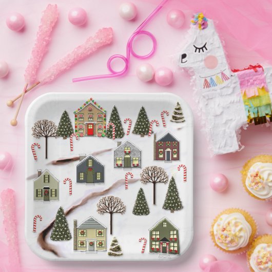 Weihnachtsfeier Pappteller (Party)