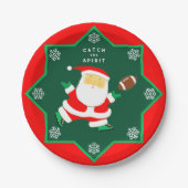 Weihnachtsfeier Pappteller (Vorderseite)
