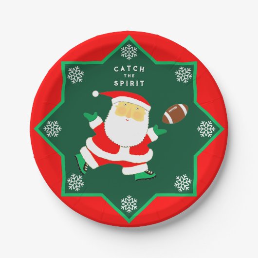 Weihnachtsfeier Pappteller (Vorderseite)