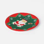 Weihnachtsfeier Pappteller (Schrägansicht)