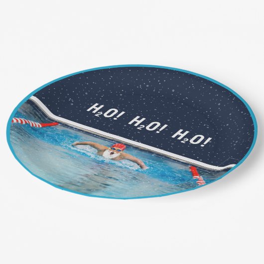 Weihnachtsfeier Pappteller (Schrägansicht)