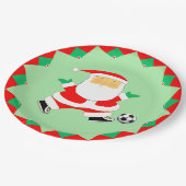 Weihnachtsfeier Pappteller (Schrägansicht)