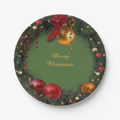 Weihnachtsfeier Pappteller (Vorderseite)