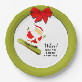 Weihnachtsfeier Pappteller (Vorderseite)