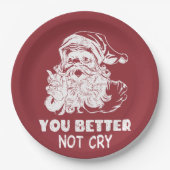 Weihnachtsfeier Pappteller (Vorderseite)