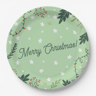 Weihnachtsfeier Pappteller