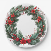 Weihnachtsfeier Pappteller (Vorderseite)