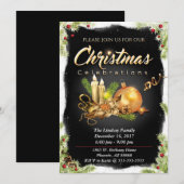 Weihnachtsfeier Party Einladung (Vorne/Hinten)