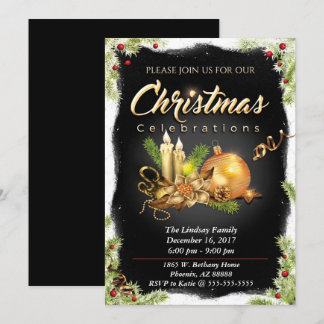 Weihnachtsfeier Party Einladung