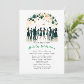 Weihnachtsfeier Party Einladung (Stehend Vorderseite)