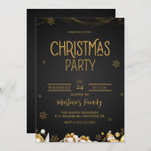 Weihnachtsfeier Party Einladung (Vorne/Hinten)
