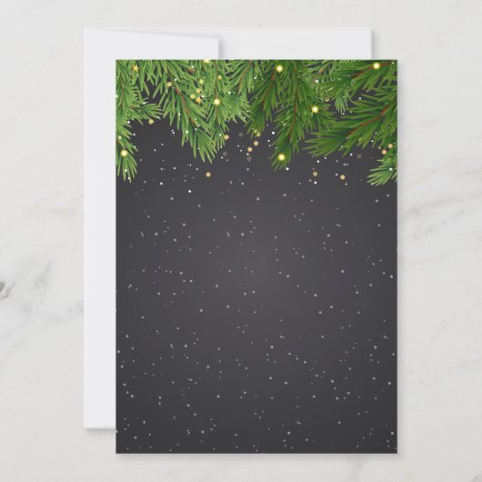 Weihnachtsfeier Party Einladung (Rückseite)