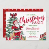 Weihnachtsfeier, Party Einladung (Vorne/Hinten)