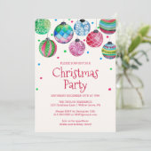 Weihnachtsfeier Party Einladung (Stehend Vorderseite)