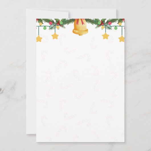 Weihnachtsfeier Party Einladung (Rückseite)