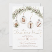 Weihnachtsfeier-Party Einladung (Vorderseite)