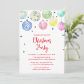 Weihnachtsfeier Party Einladung (Stehend Vorderseite)