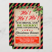 Weihnachtsfeier Party Einladung (Vorne/Hinten)