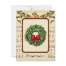 Weihnachtsfeier Party Einladung mit Weihnachten