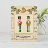 Weihnachtsfeier Party Einladung mit Weihnachten (Stehend Vorderseite)