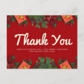 Weihnachtsfeier Party Einladung Post Card Postkarte (Rückseite)