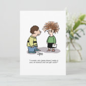 Weihnachtsfeier Party Einladung - Weihnachtsmann u (Stehend Vorderseite)