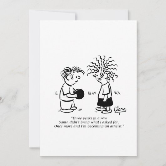 Weihnachtsfeier Party Einladung - Weihnachtsmann u (Vorderseite)