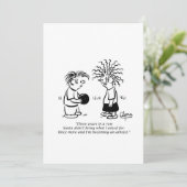 Weihnachtsfeier Party Einladung - Weihnachtsmann u (Stehend Vorderseite)