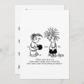 Weihnachtsfeier Party Einladung - Weihnachtsmann u (Vorne/Hinten)