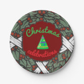 Weihnachtsfeier Party Teller (Vorderseite)