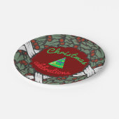 Weihnachtsfeier Party Teller (Schrägansicht)