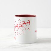 Weihnachtsfeier, personalisieren tasse (Zentrum)