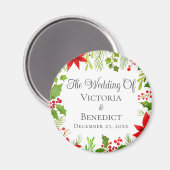 Weihnachtsfeier Personalisiert Magnet (Vorderseite/Rückseite)