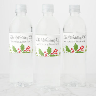 Weihnachtsfeier Personalisiert Wasserflaschenetikett