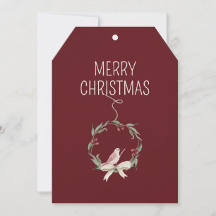 Weihnachtsfeier Personalisierter Roter Feiertag Feiertagskarte