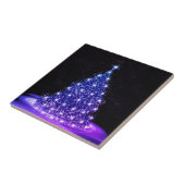 Weihnachtsfeier Pink Blau Baum Winter Schwarz Rust Fliese (Seite)