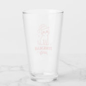 Weihnachtsfeier Pinkmas Ästhetik Mädchenkatze Glas (Rückseite)
