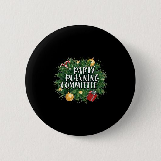 Weihnachtsfeier Planungs-Shirts & Bekleidung _ Rot Button (Vorderseite)
