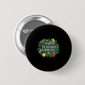 Weihnachtsfeier Planungs-Shirts & Bekleidung _ Rot Button (Vorne & Hinten)