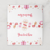 Weihnachtsfeier Platzkarte (Außenseite Aufgefaltet)