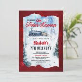 Weihnachtsfeier Polar Express Geburtstagsparty Einladung (Stehend Vorderseite)